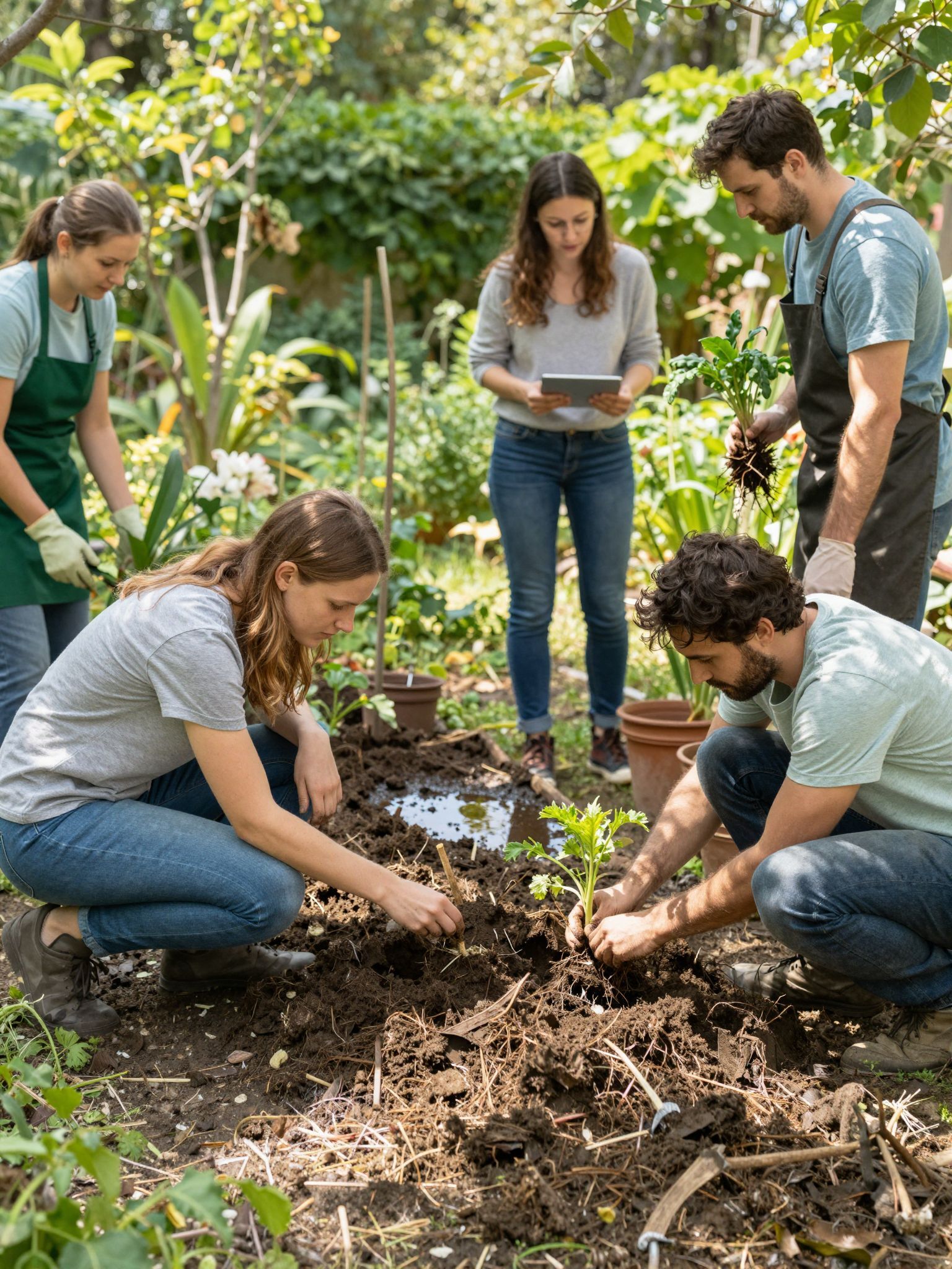 A mulcsozás helytelen alkalmazása súlyosbíthatja a talajvíz problémáit.