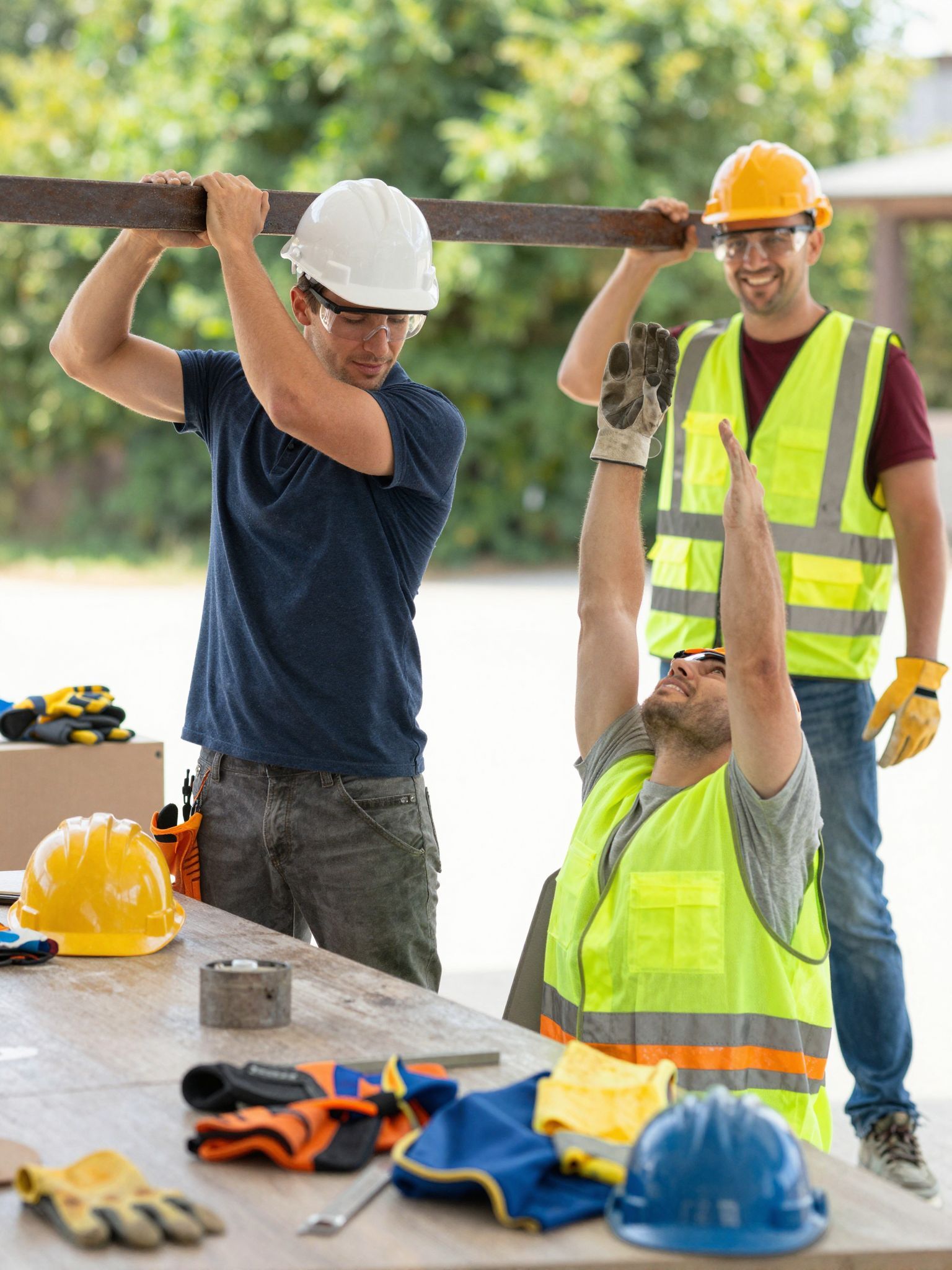 A megfelelő védőfelszerelés csökkenti a munkahelyi baleseteket.