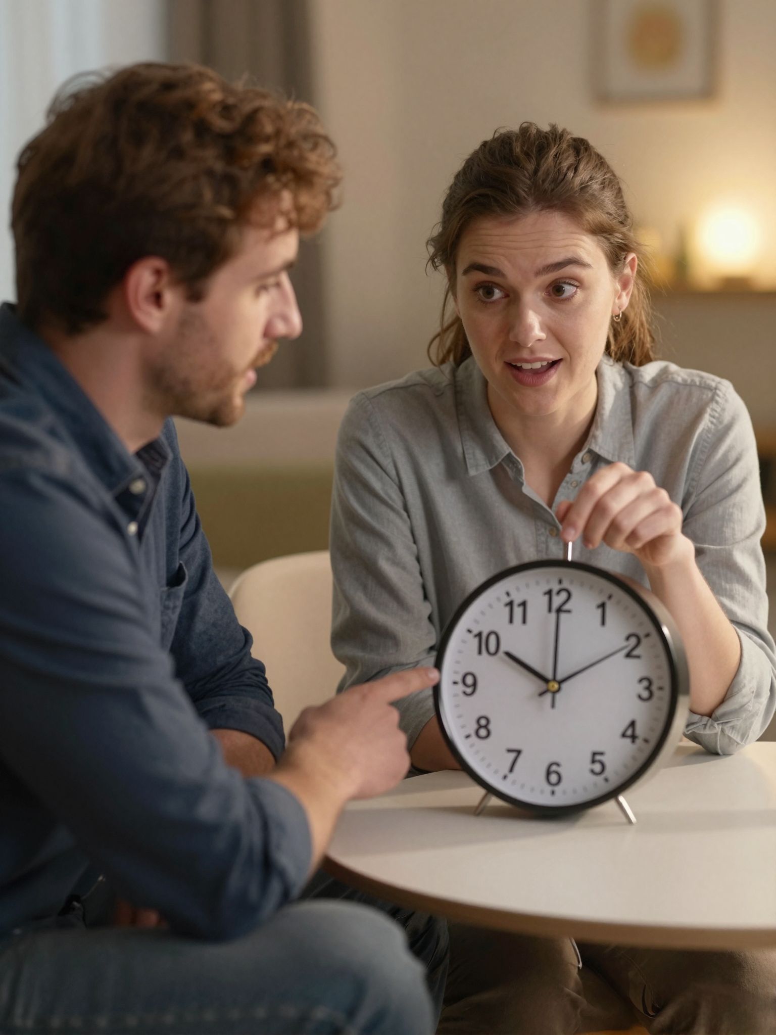 A bináris óra különböző fényekkel jelzi az időt.