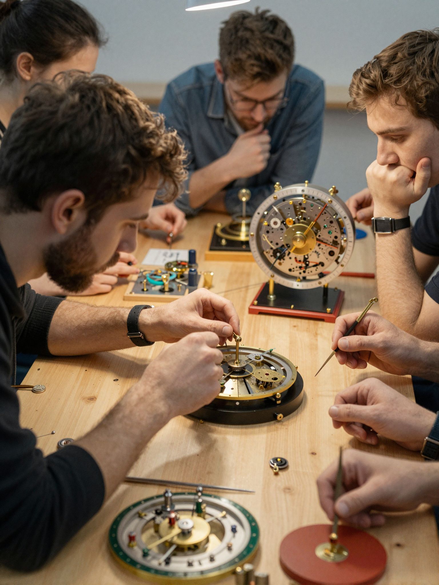 A kvarckristály oszcillátor stabil időmérést biztosít az órákban.