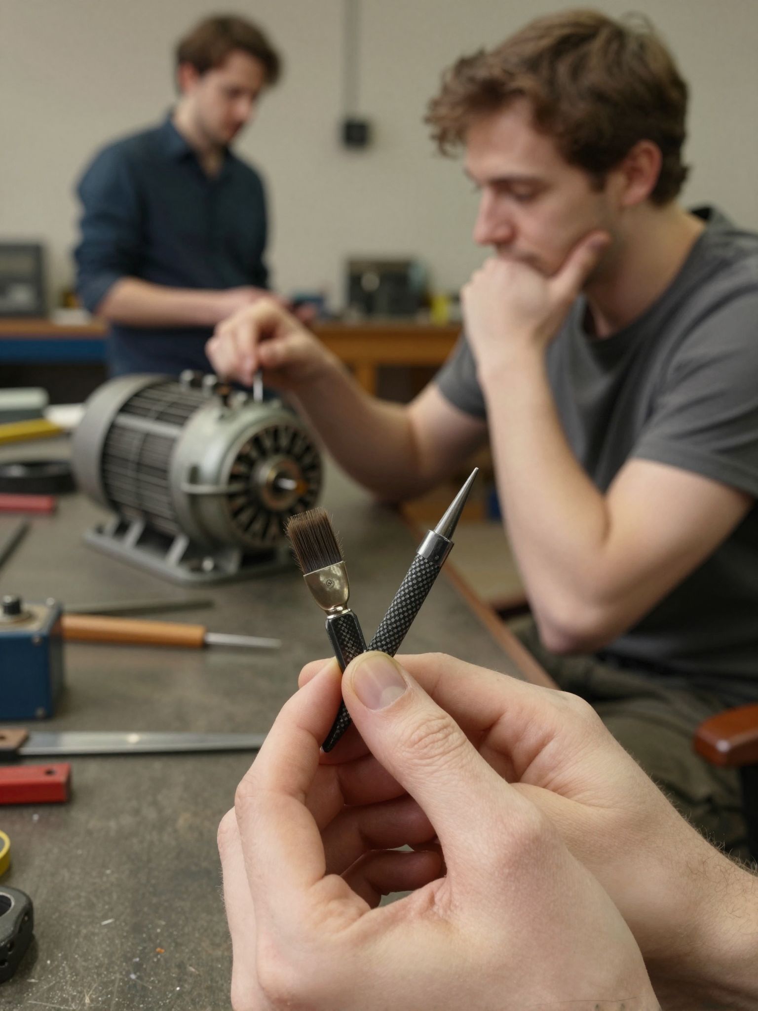 A szénkefe kopása jelentősen befolyásolja a motor élettartamát.