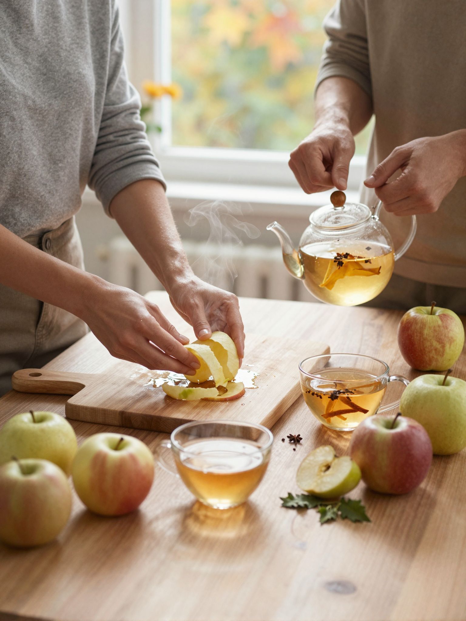 Az almahéj tea erősíti az immunrendszert és frissít.