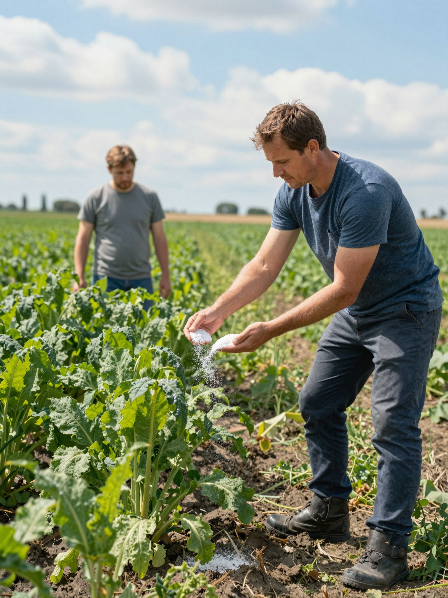 A granulált műtrágyák hosszú távú tápanyagellátást biztosítanak.
