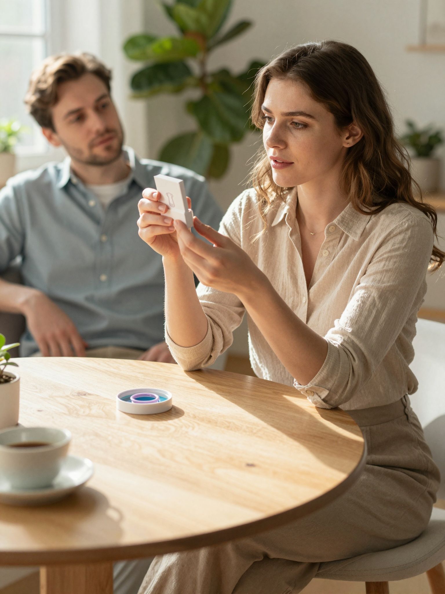 A hüvelygyűrűt egyszerűen, kézmosás után helyezzük be.