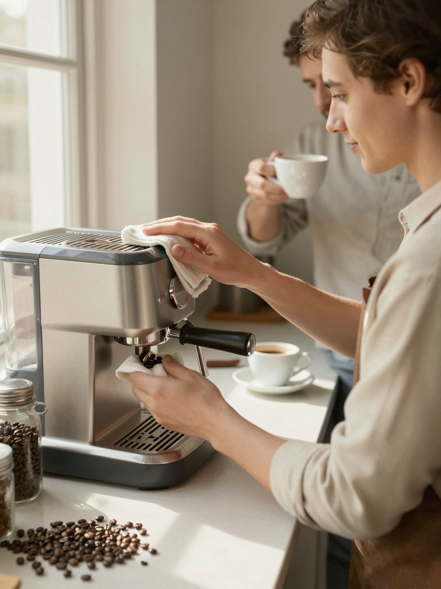 A rendszeres karbantartás növeli a kávégép élettartamát.