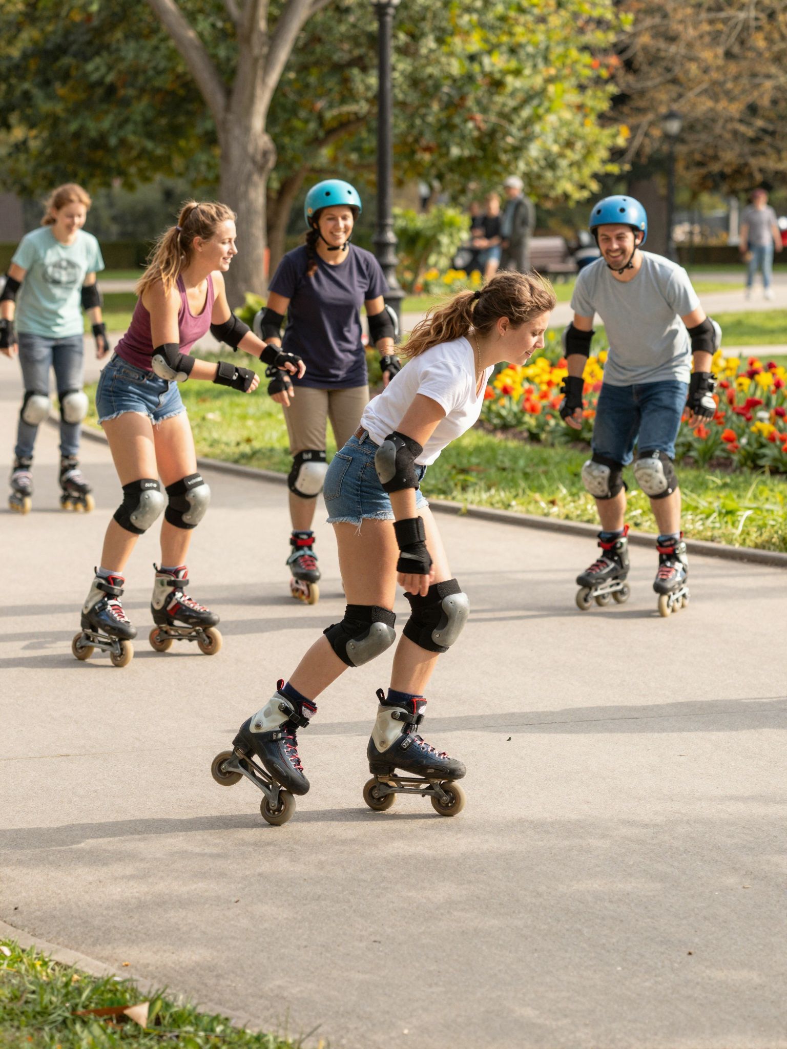 A freeskate görkorcsolyát városi parkokban és síkon használják.