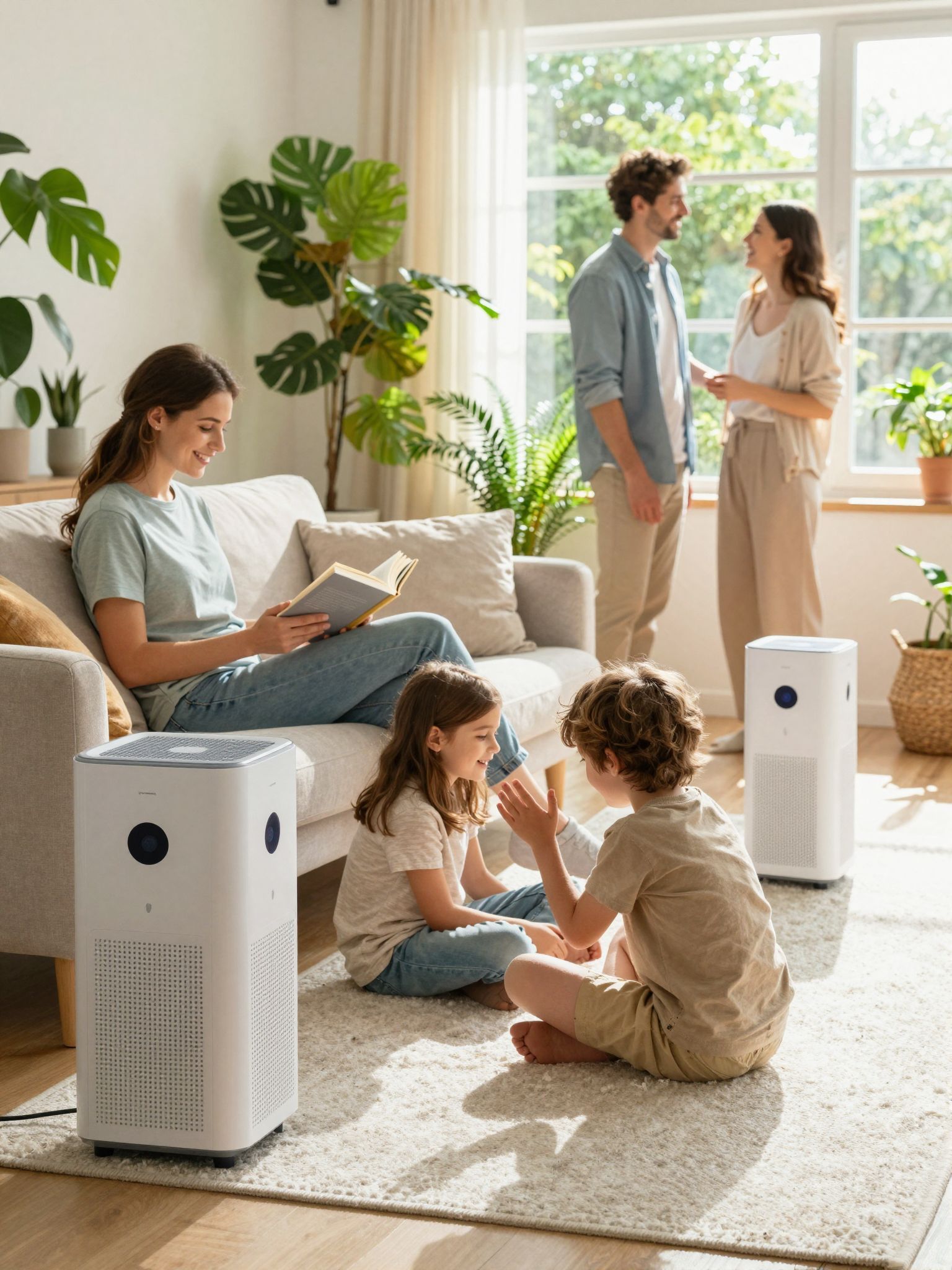 A levegő ionizátor hatékonyan csökkenti a por- és allergénszemcséket.