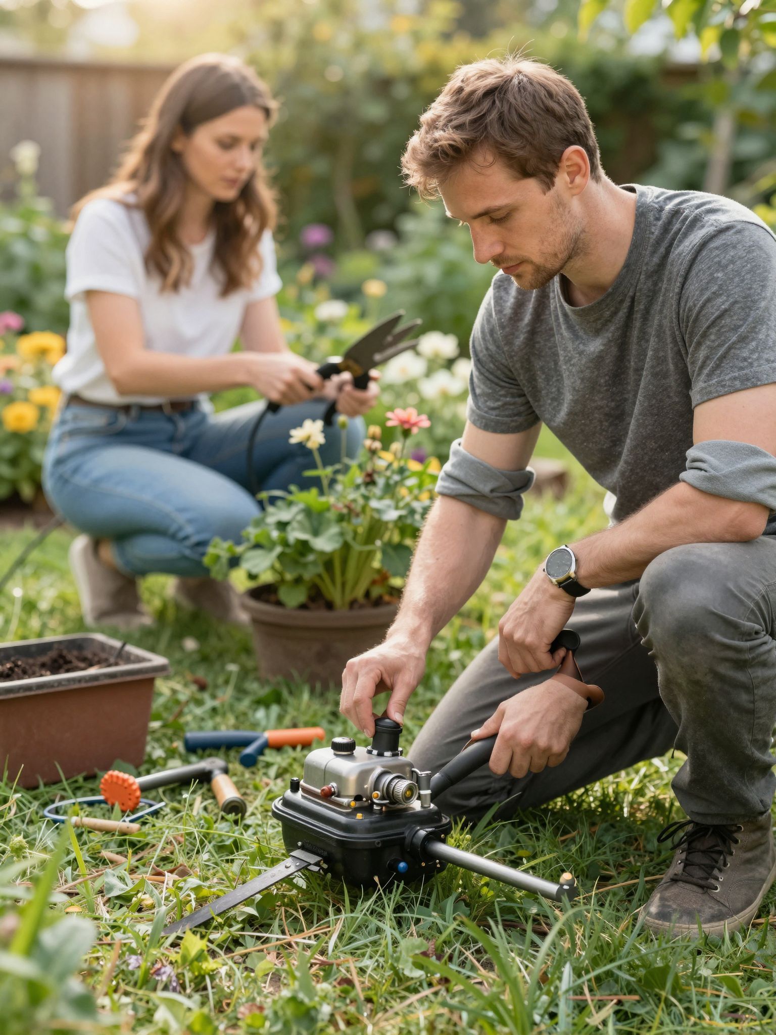 A karburátor tisztítása javítja a fűkasza teljesítményét.